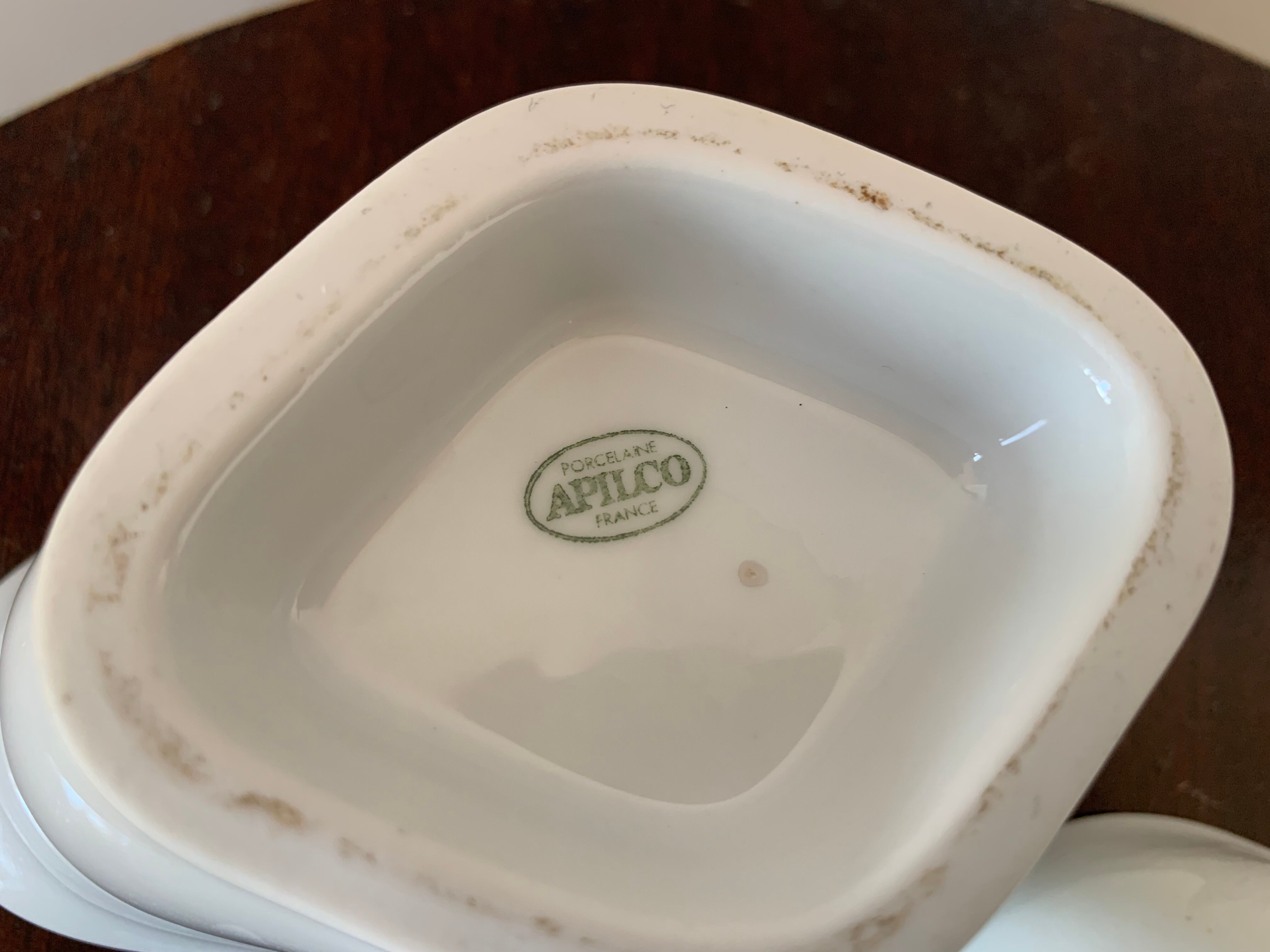 Set of 2 small cream jars