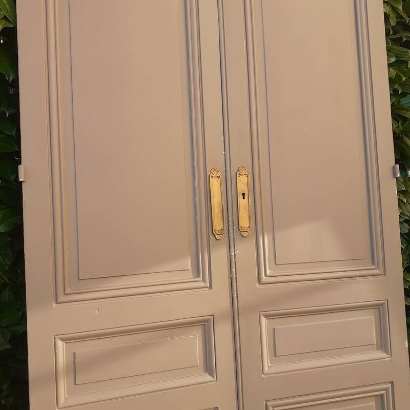 2 pairs of large 19th-century Haussmann-style cupboard doors.