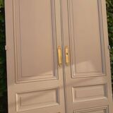 2 pairs of large 19th-century Haussmann-style cupboard doors.