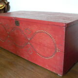 Chest old trunk Folk Art