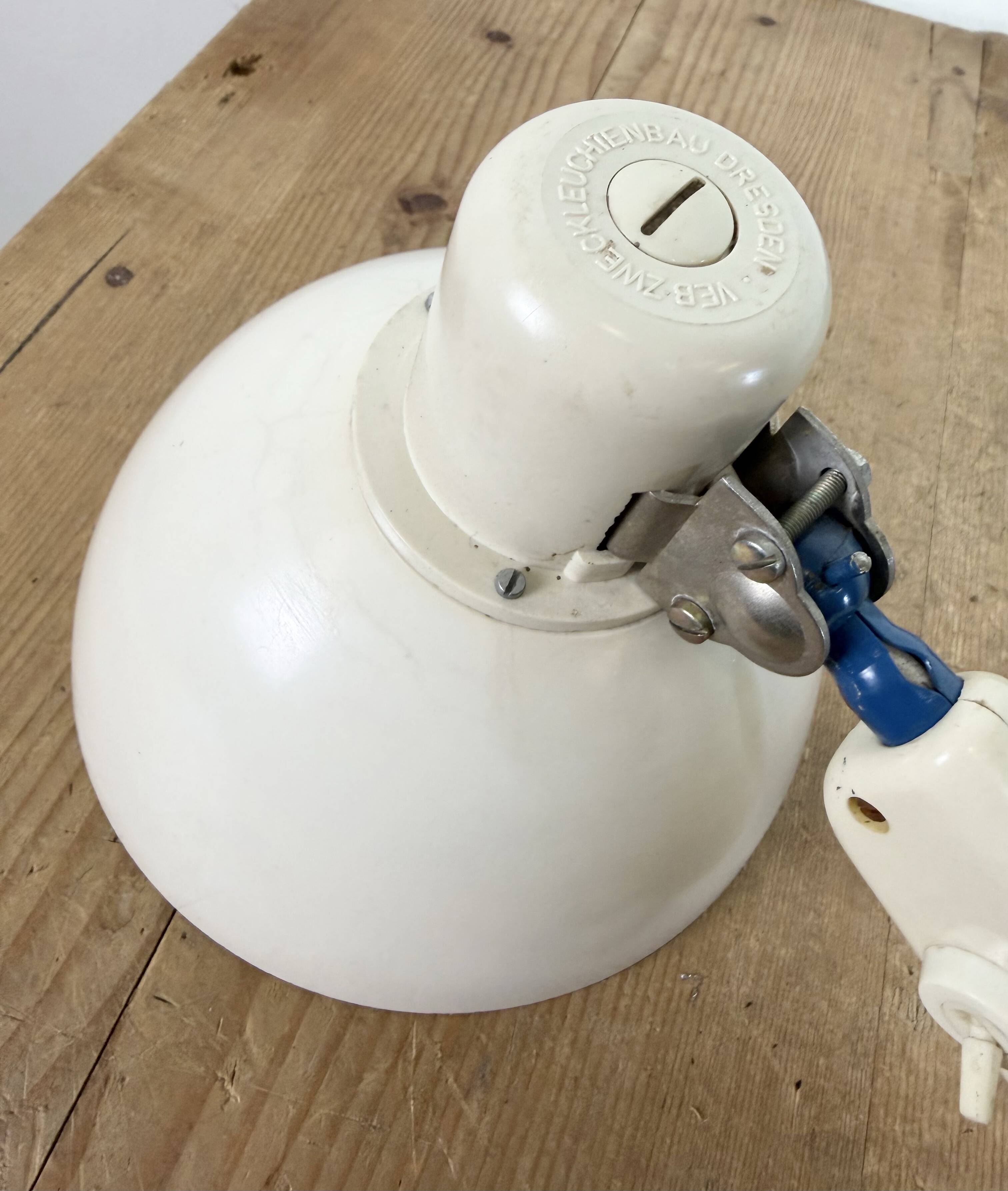 Industrial East German Scissor Lamp from VEB Zweckleuchtenbau Dresden, 1950