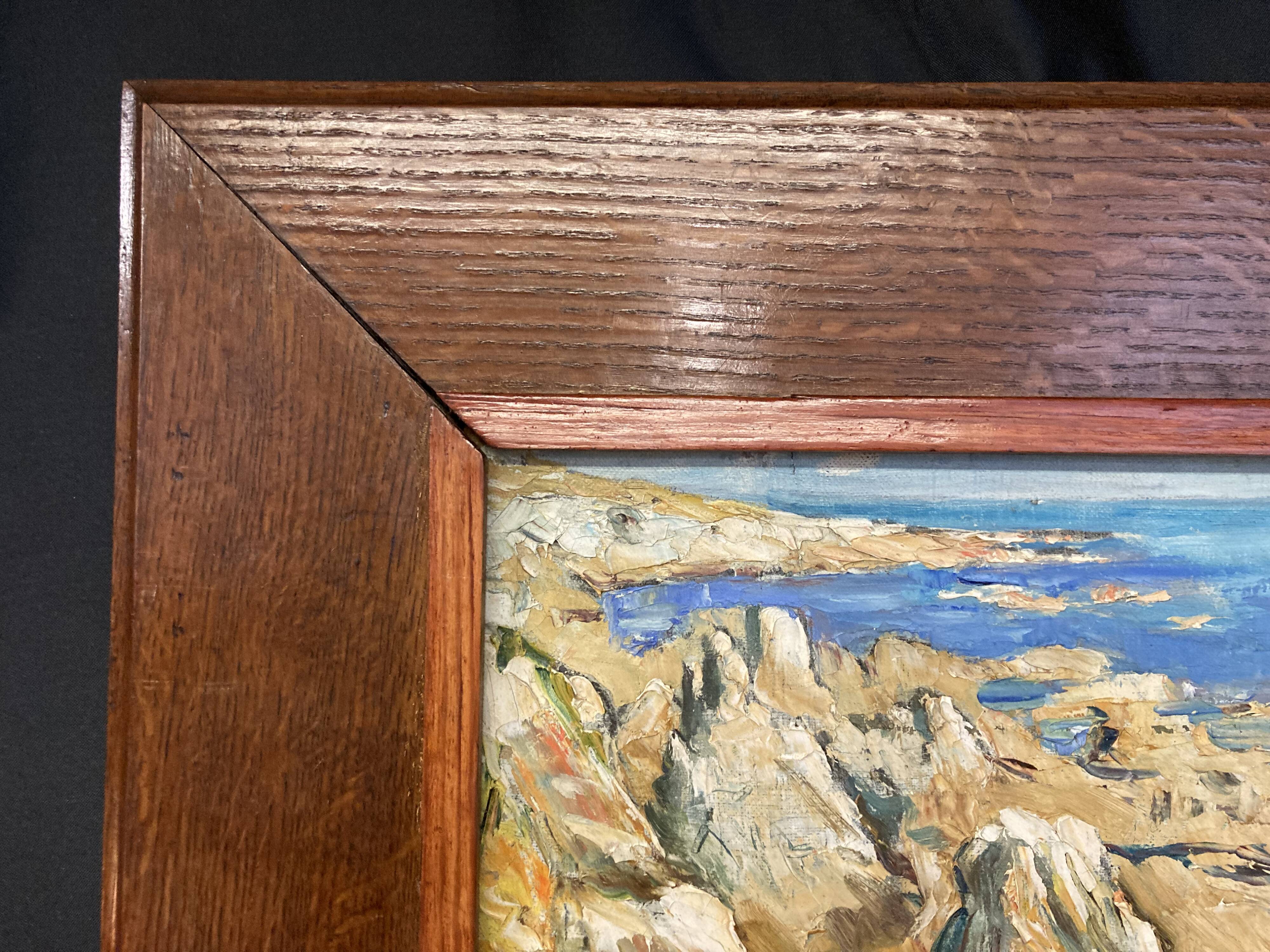 René LE FORESTIER (1903-1972), Rochelaise Coast, oil on canvas framed