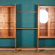 Retro Teak 1960s Mid Century Three Bay Ladder Shelving System