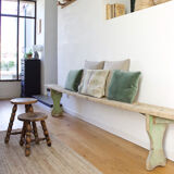 Green foot bench