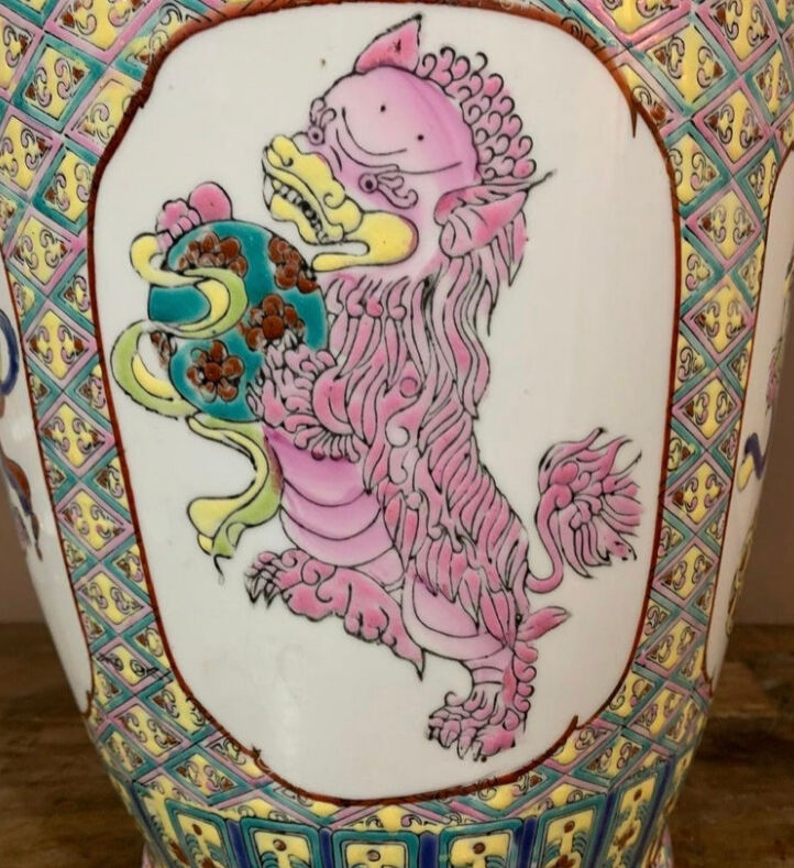Canton Porcelain Vase Early 20th Century