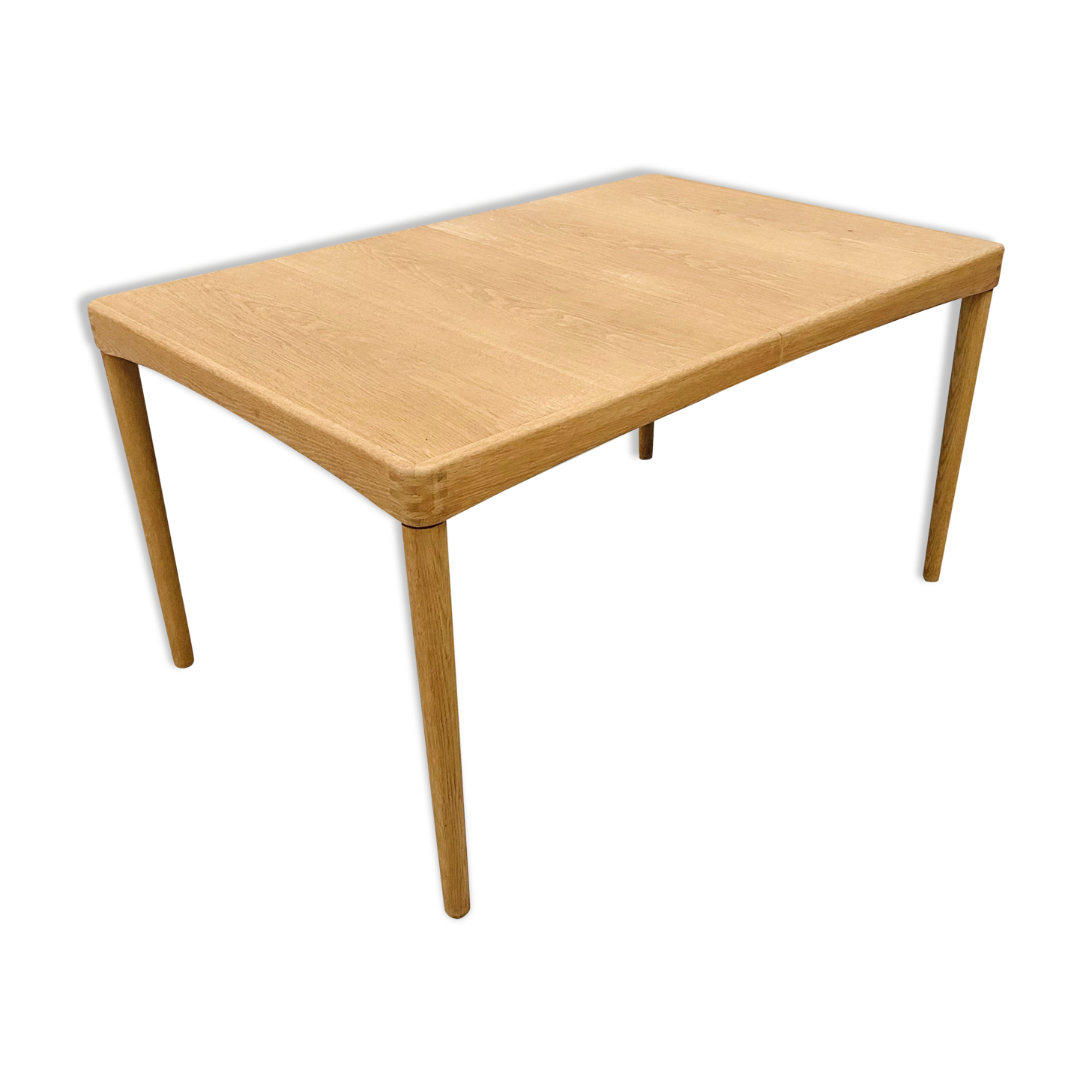 Vintage Danish Extendable Oak Dining Table by H.W. Klein for Bramin, 1960s.