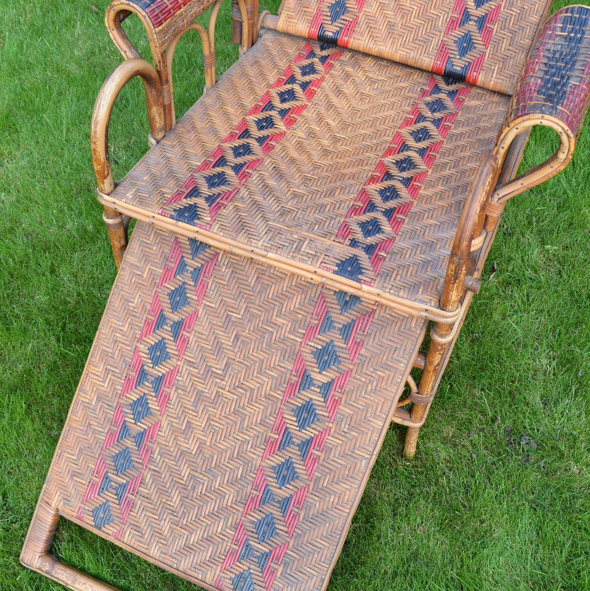 Transat Ancien Art Déco in vintage rattan 1920