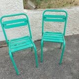 Two vintage garden chairs