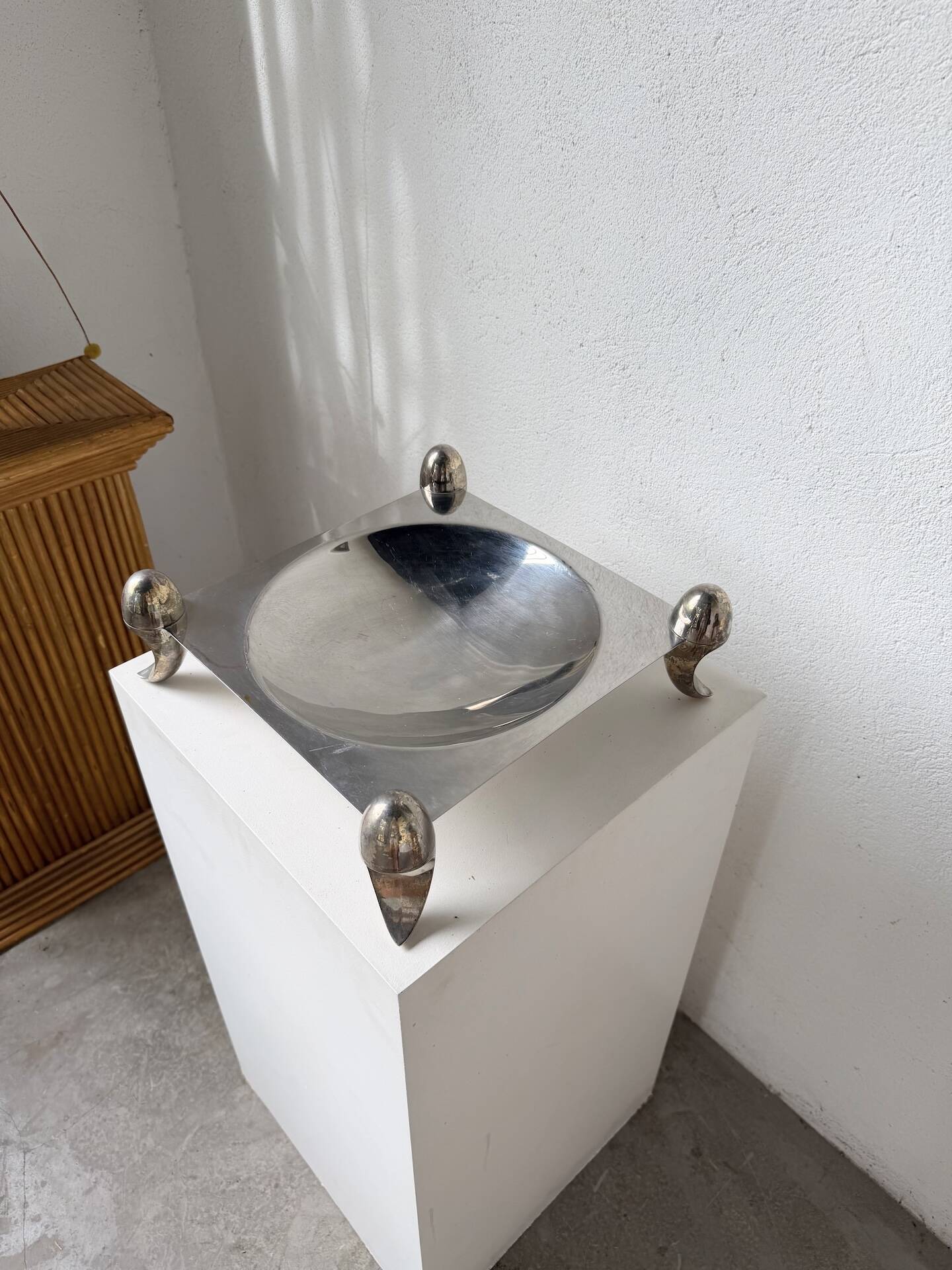 Silver-plated fruit bowl
