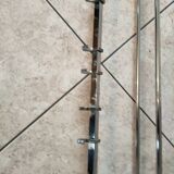 art deco coat rack in chrome metal