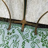 Brass console and mirror
