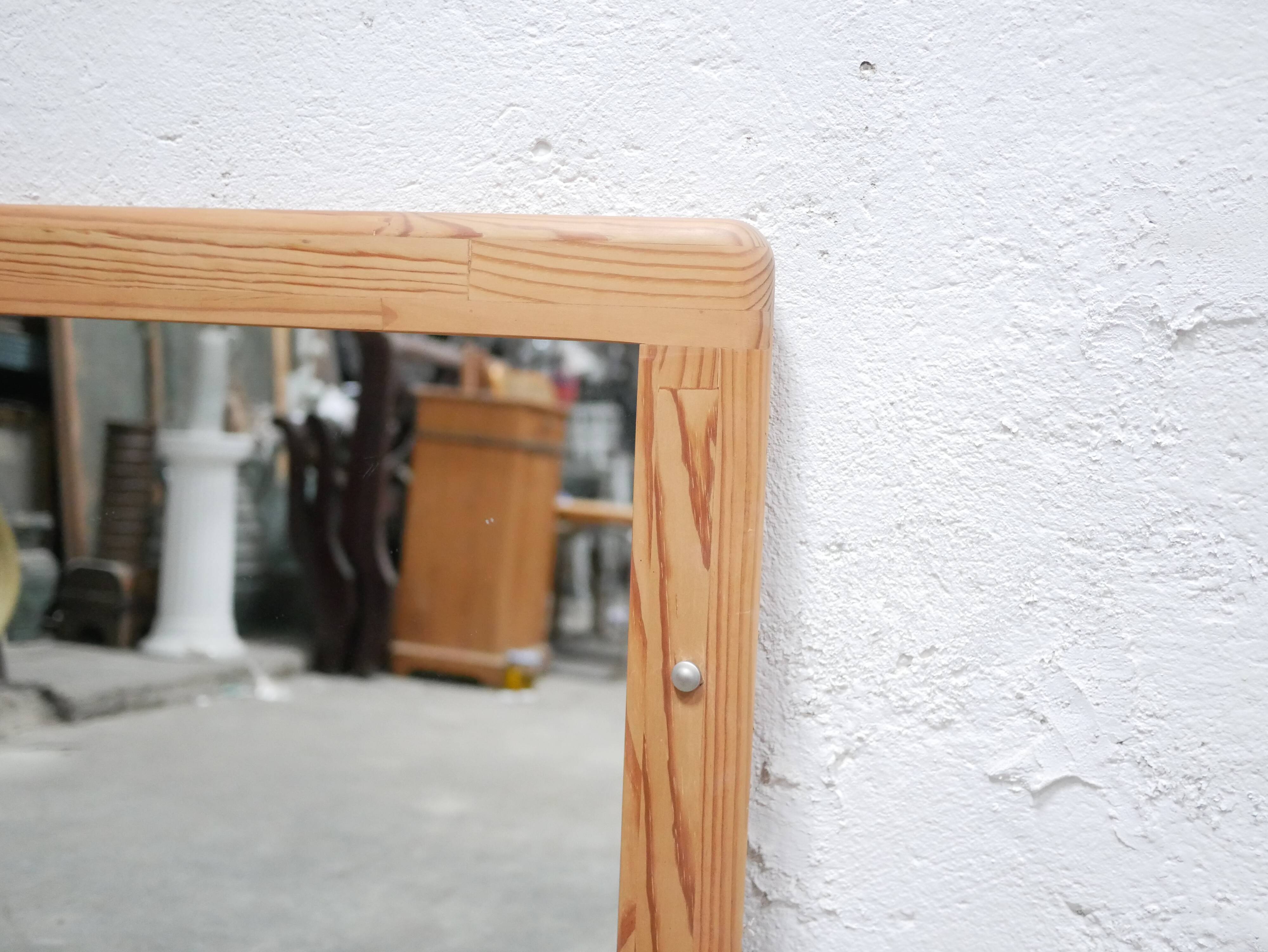 Vintage pine mirror