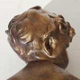 Bust child plaster Dalou