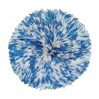 Juju hat blanc moucheté bleu de 80 cm