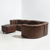 De Sede ds11 modular leather sofa set, set of 6 mk9569