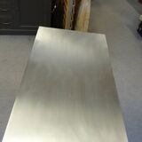 solid wood sideboard, metal top: zinc