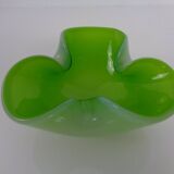 Green Sommerso Murano Glass Ashtray, Italy, 1960s