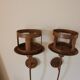 Pair of outdoor candlesticks