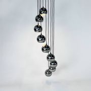 Lustre Cascade Mid Century en Chrome, 1960s