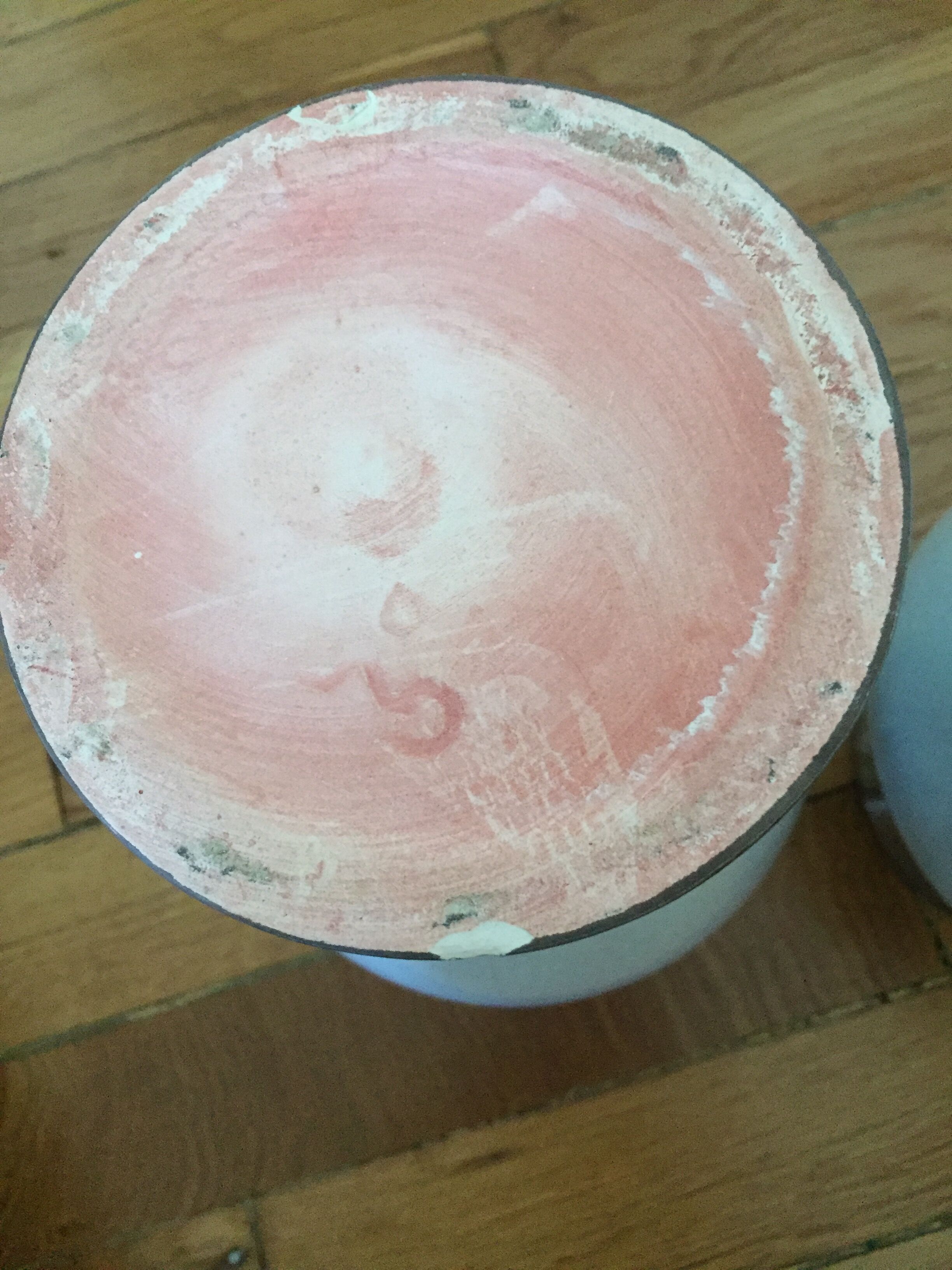 Pair of white and silver vases style cracked enamel