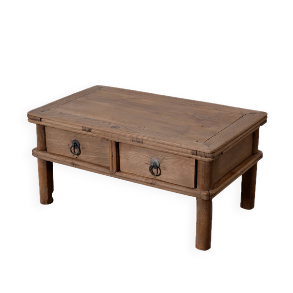 Linyi – Table de chevet chinoise en orme ancien n°5
