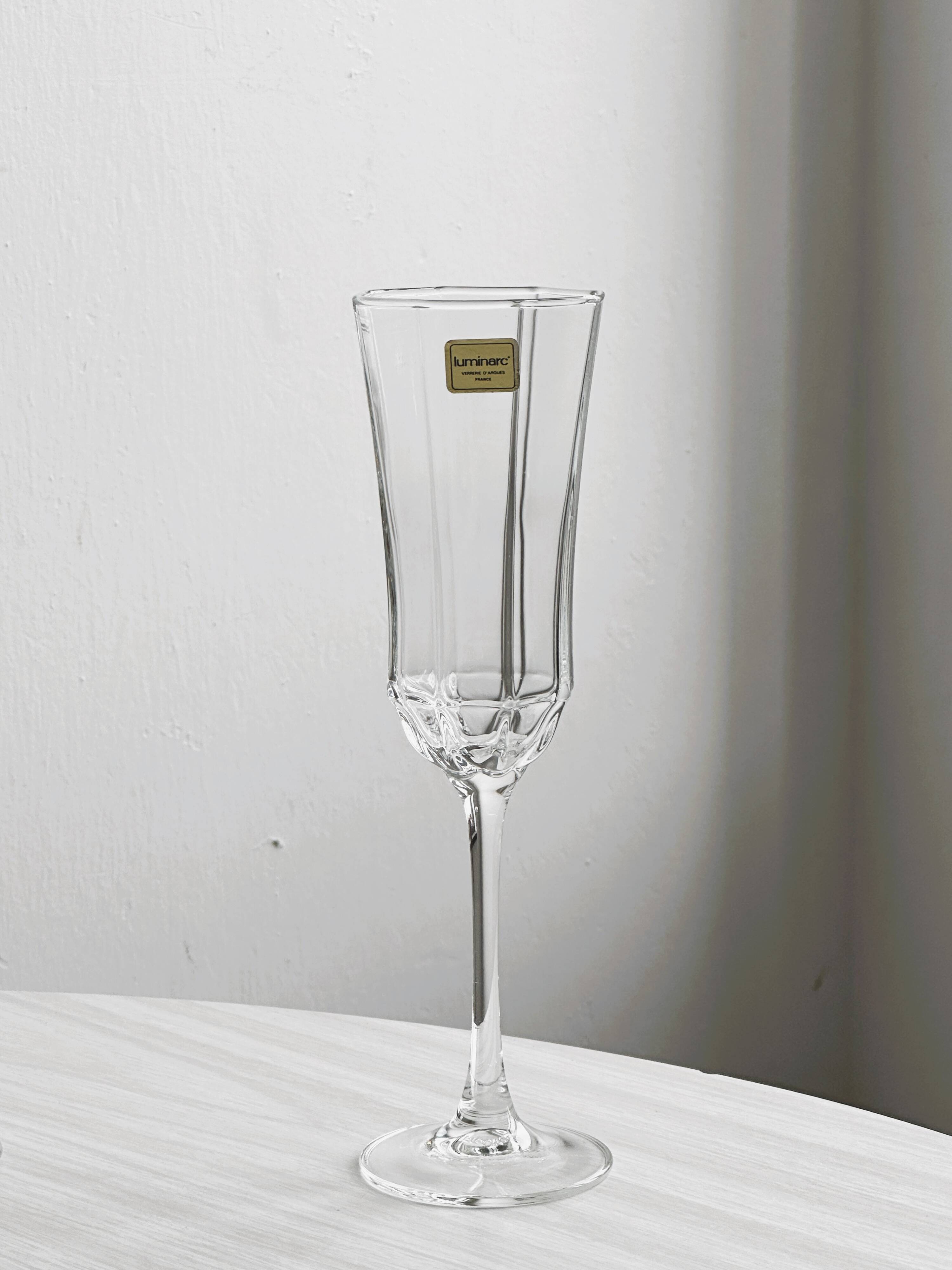 Set of 6 vintage champagne flutes