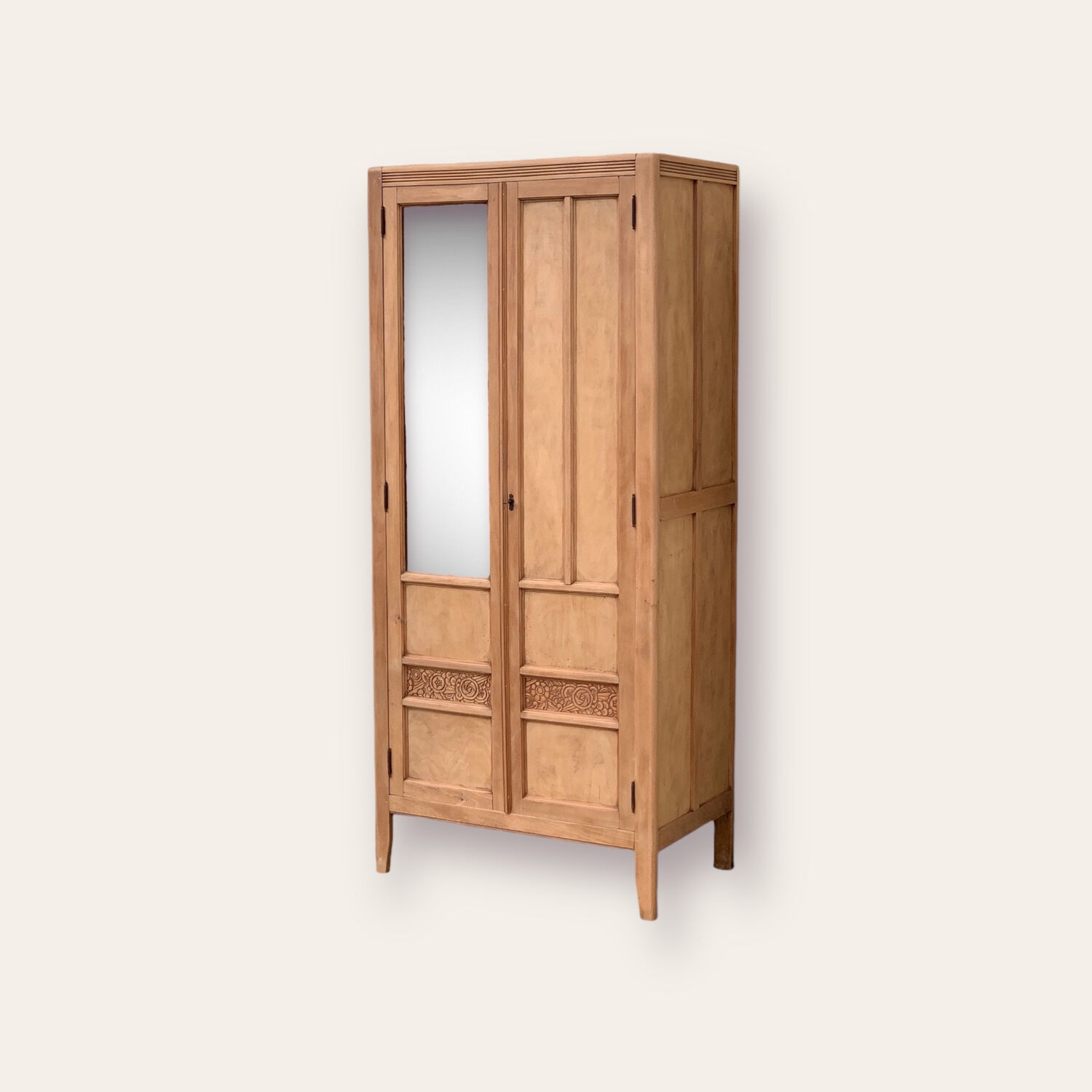 Parisian art deco cabinet 1930 raw wood