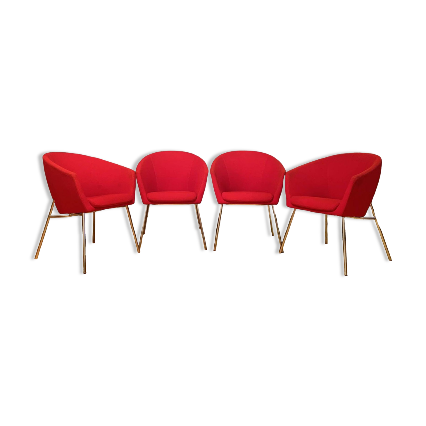 A set of four Megan club armchairs designed by René Holten, Artifort, the Netherlands