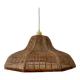Suspension lampshade vintag in wood and canning