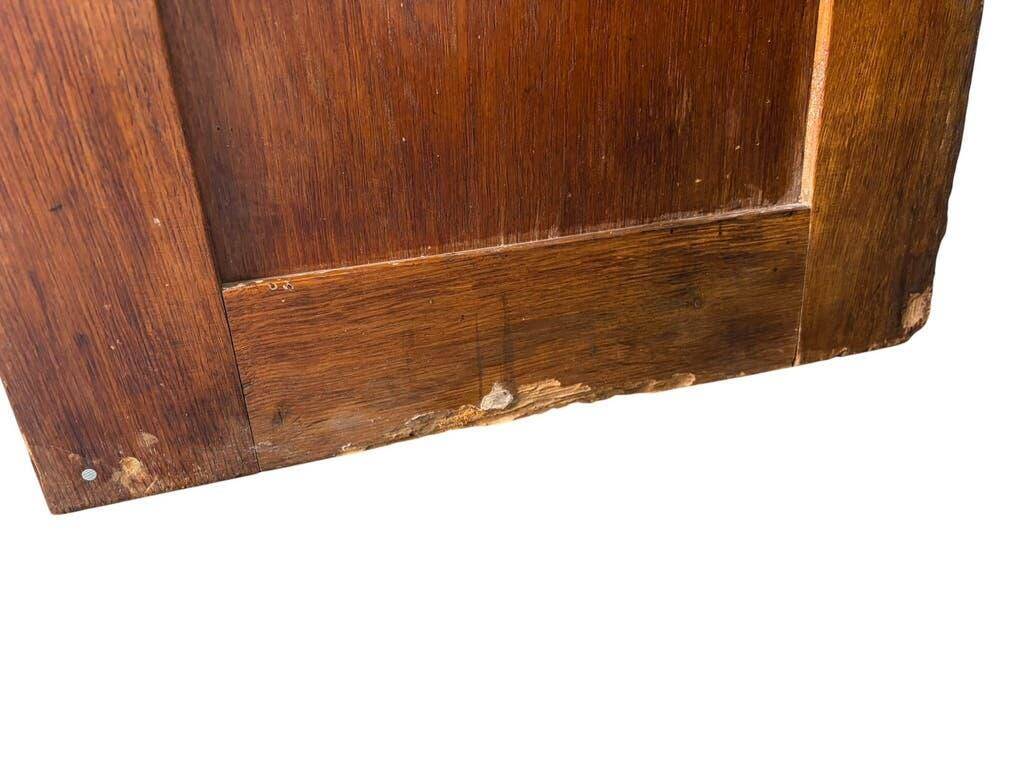 Vintage wooden cabinet / roller shutter cupboard / shelf