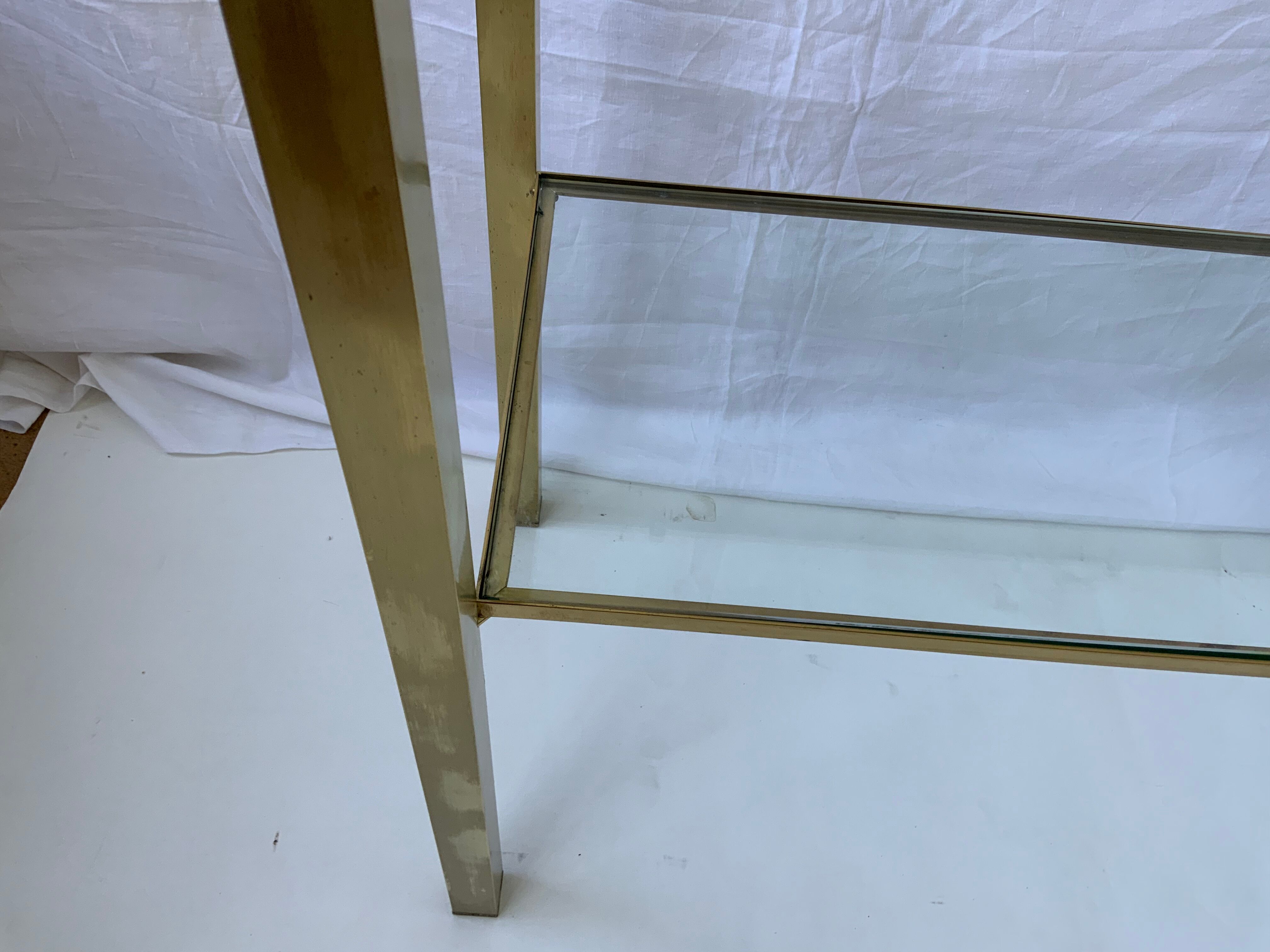 Brass console