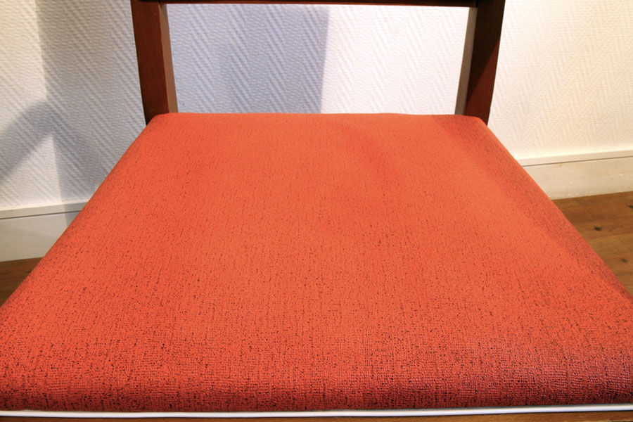 Suite of four vintage rockabilly bridge armchairs