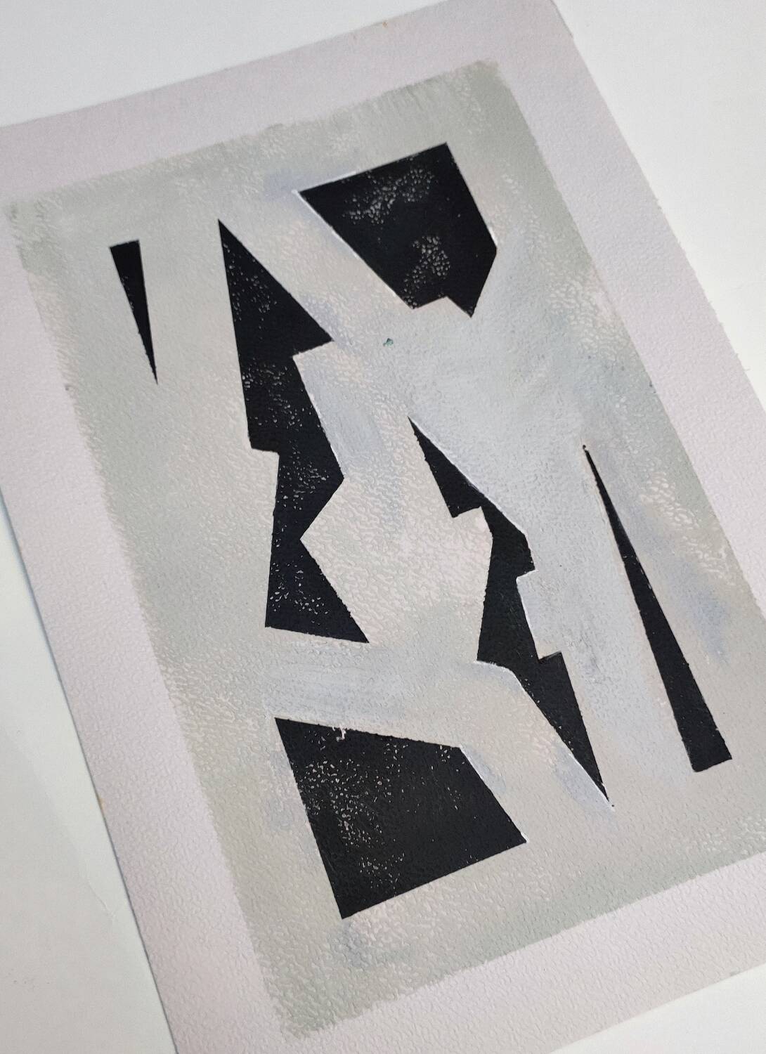 Modern geometric painting