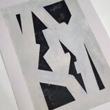 Modern geometric painting