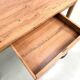 Farm table in solid cherry wood, one drawer, 1950s.