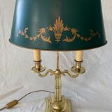 Lucien Gau's gilded bronze water bottle lamp Directoire style, 20th century