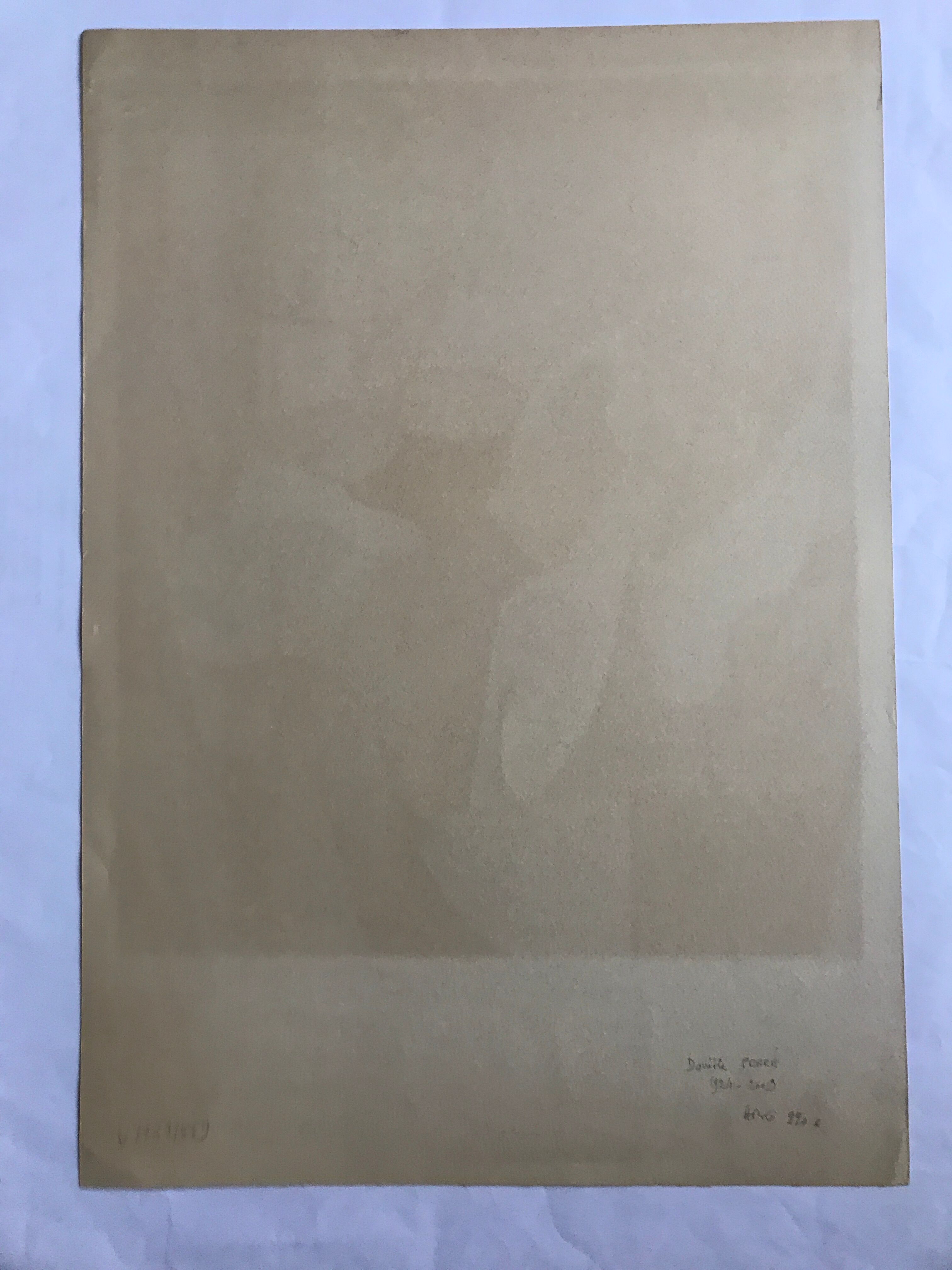 Original lithograph signed in pencil by danièle perré, untitled, 1966