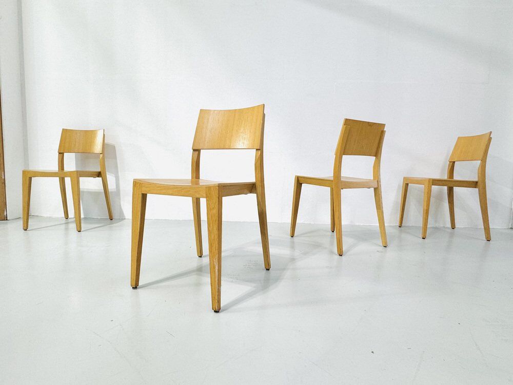 Vintage Danish dining chairs, 1980s, set of 4