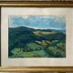 Tableau gouache "Vue de la Vallée" signée L. Bouard + cadre