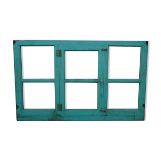 Old green patina window