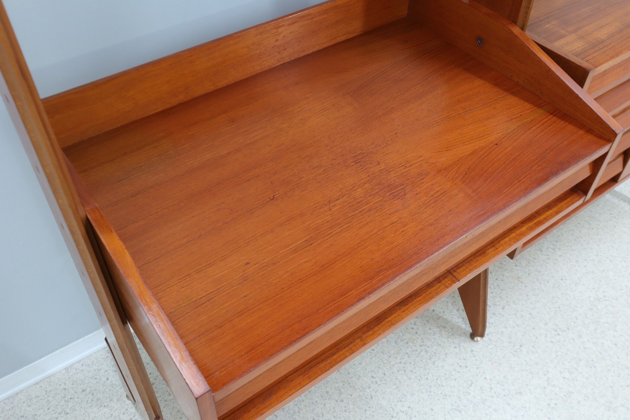 Mid century teak bookcase av arredamenti 1960s