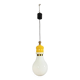 Metalarte Espagne: suspension ampoule en opaline et métal