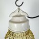 Vintage White Porcelain Pendant Light, 1970s