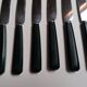 6 old knives in black bakelite