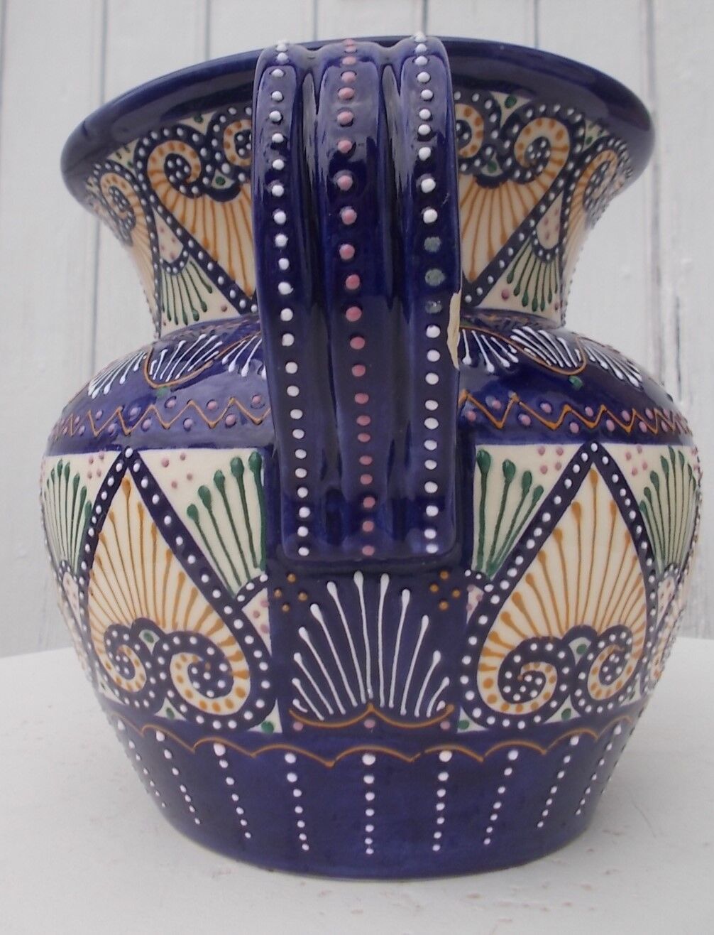 Quimper Henriot faience vase