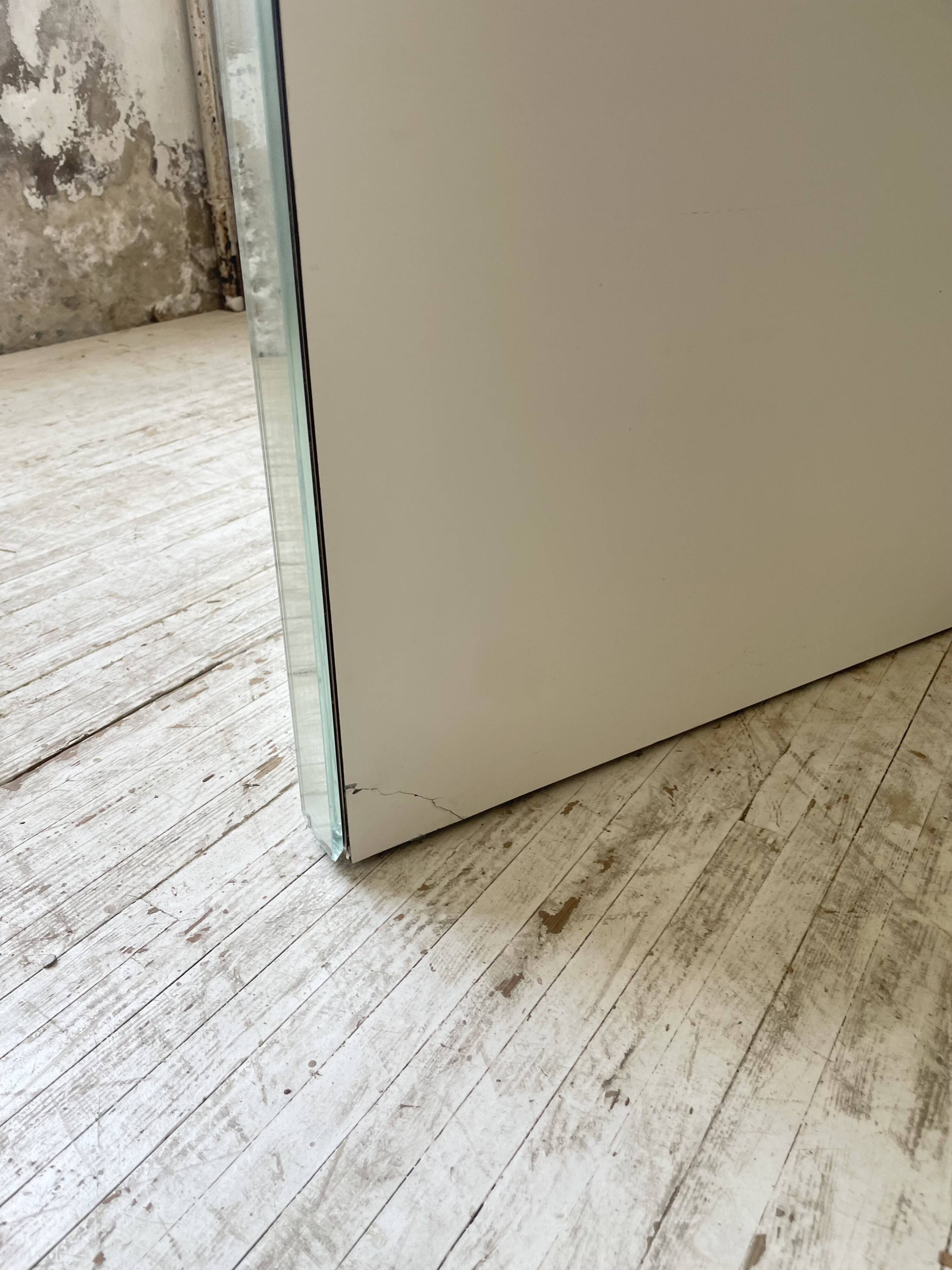 80s lacquered desk and mirror