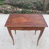 All-purpose cabaret table made of solid wood with drawer