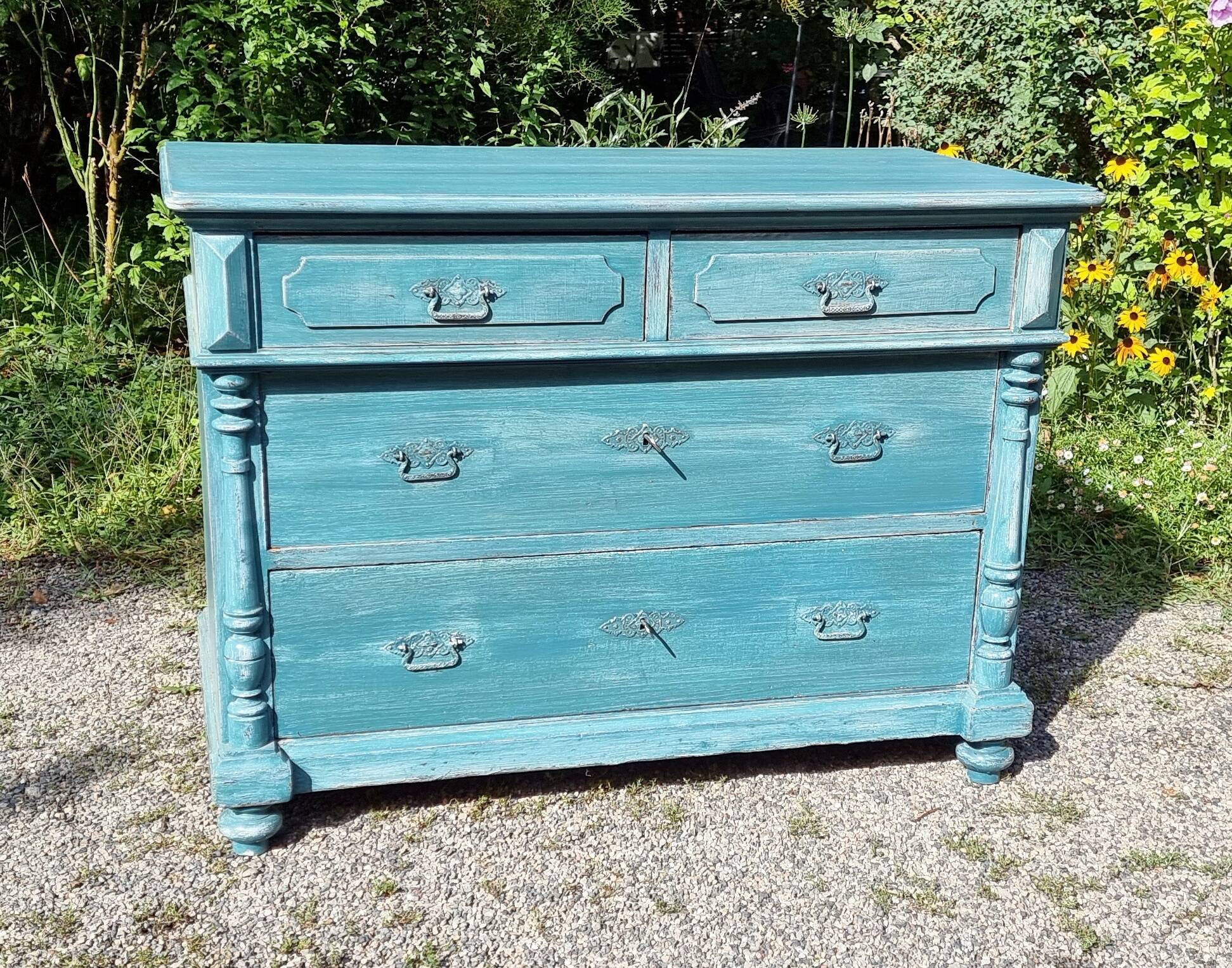 Grande commode rétro 4 tiroirs