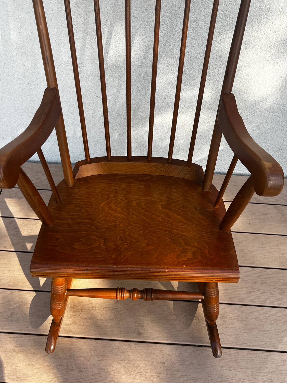 1960 solid wood rocking chair