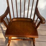 1960 solid wood rocking chair
